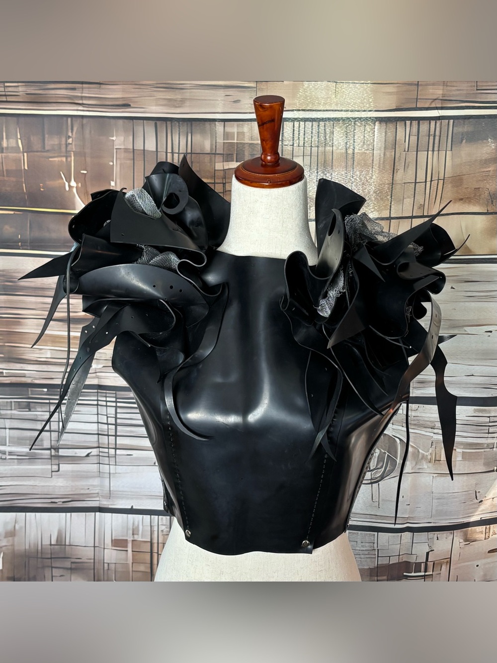 Vesperi Designs Avant Garde Sculptural Corset Top Medium Gothic Cyberpunk Corset - Picture 3 of 16
